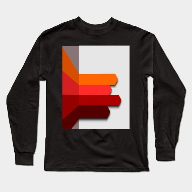 Abstract Lines Long Sleeve T-Shirt by gruntcooker